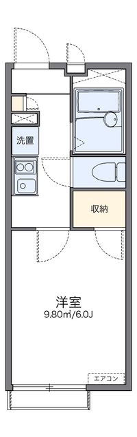 レオパレスハピネス光が丘 間取り図