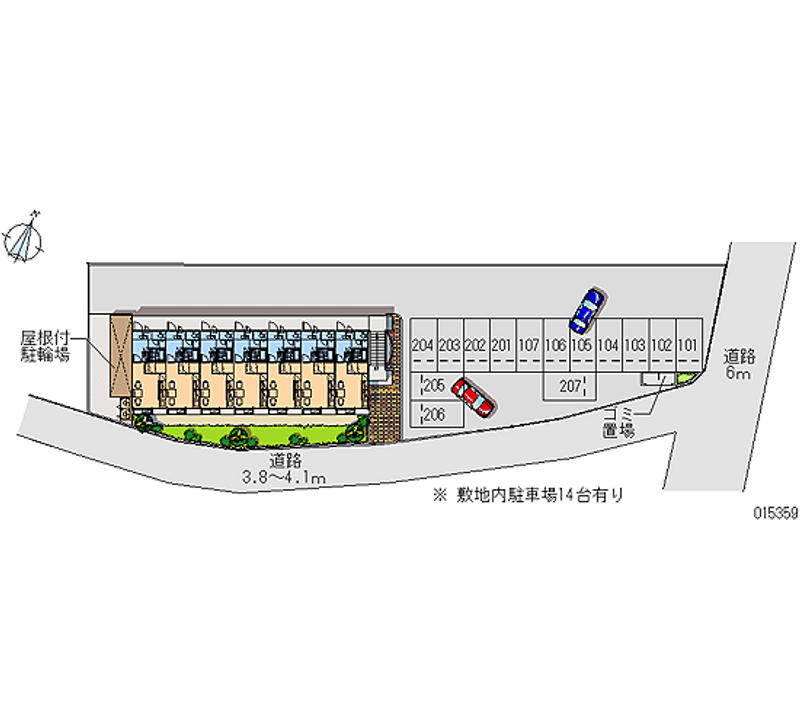 15359月租停車場