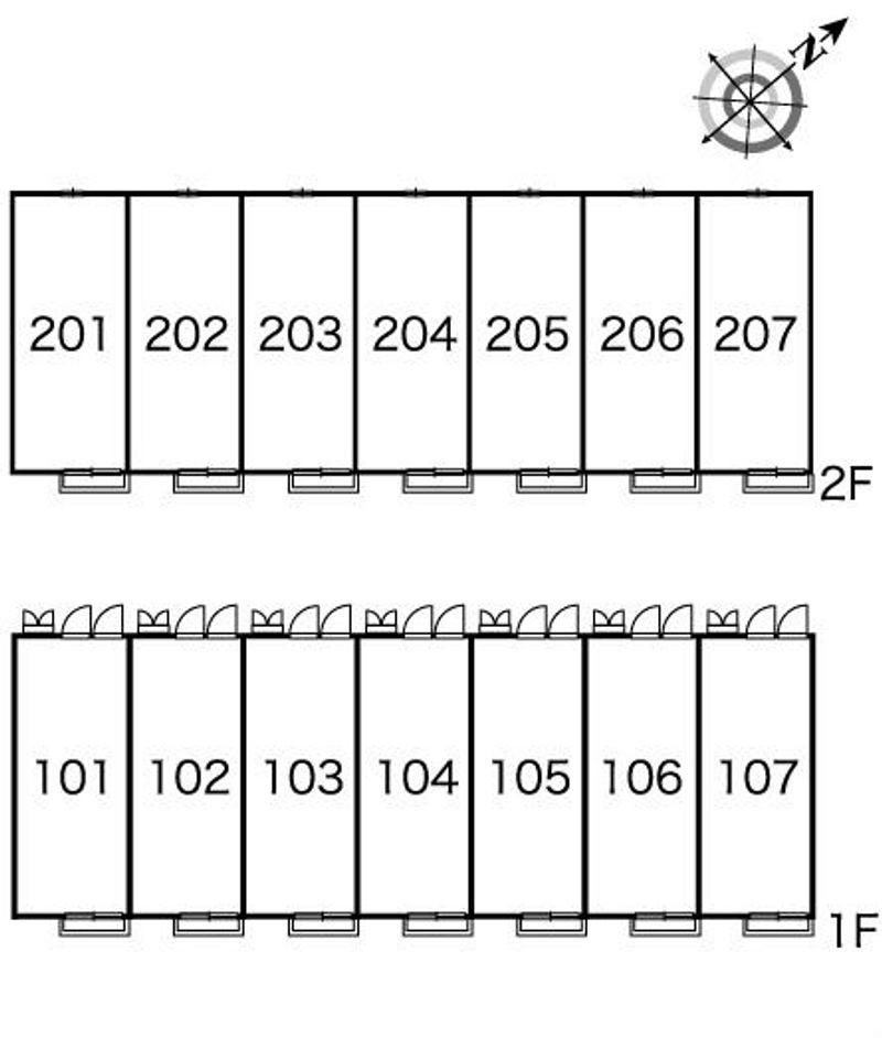 レオパレスセピア 間取配置図