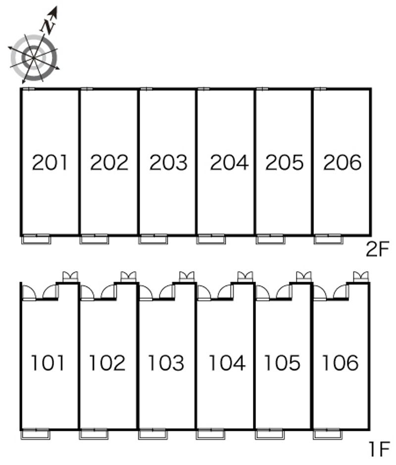 レオパレス望 間取配置図