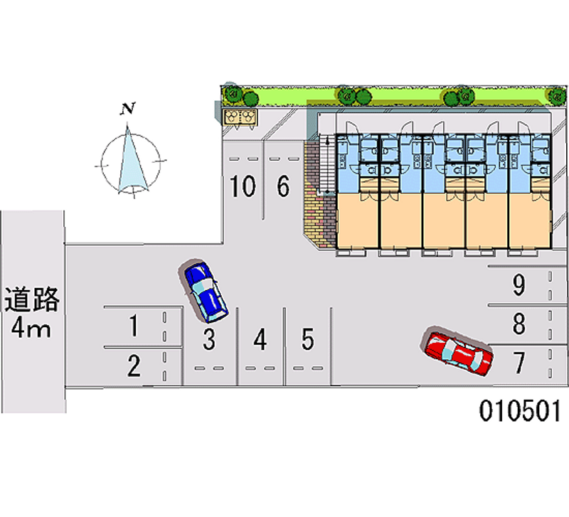 レオパレスラ・プランタン 月極駐車場