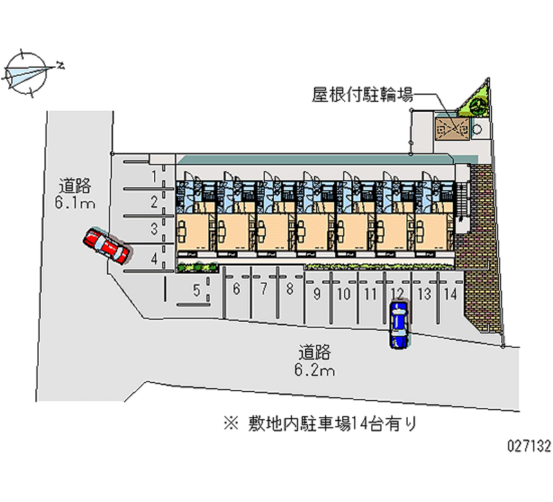 レオパレスマメゾンⅡ 月極駐車場