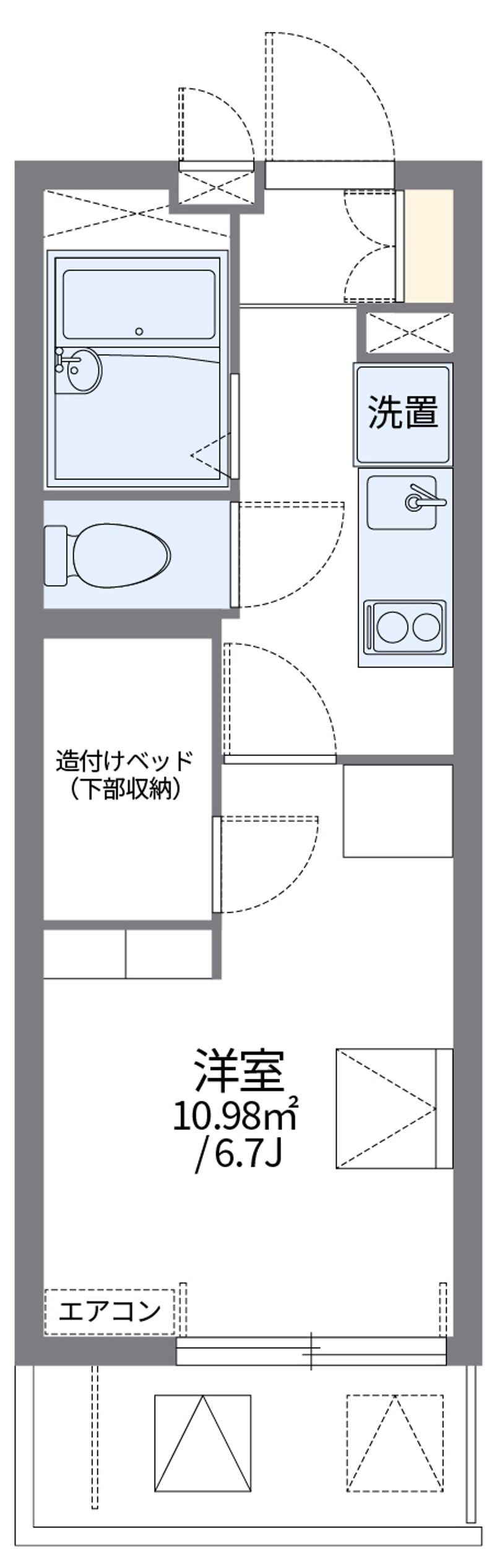 レオパレス桜尾本町 間取図