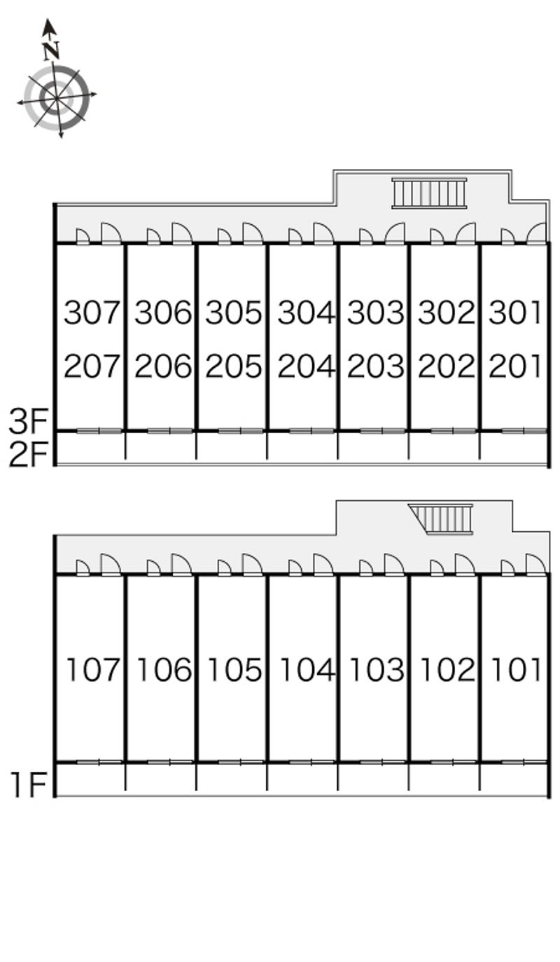 レオパレス相生 間取配置図