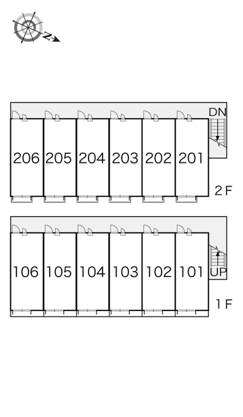 レオパレスＨＩＤＡＫＡ 間取配置図