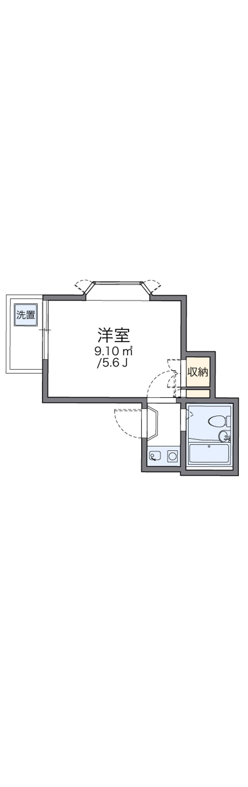 レオパレス衣笠第１ 間取り