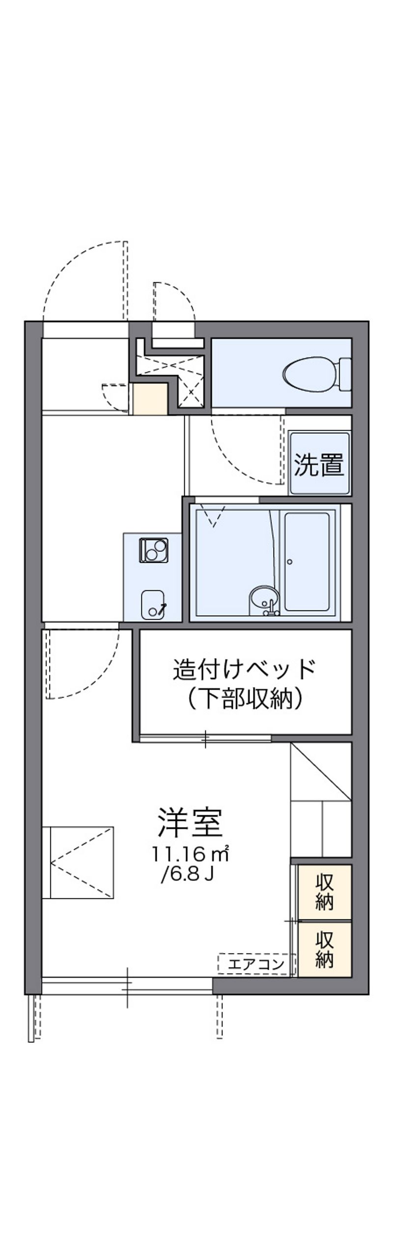 レオパレスフォレーゼ別府 間取図