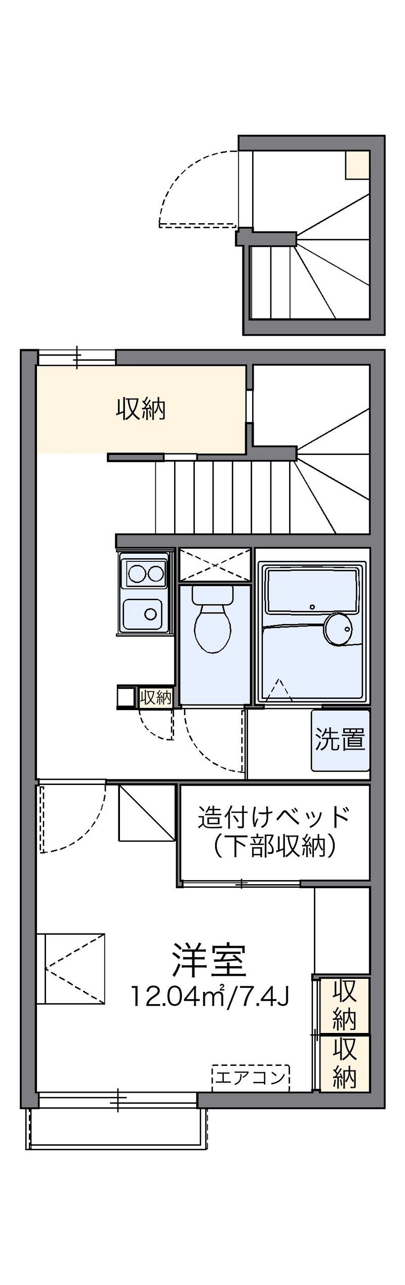レオパレスフロラシオン　Ⅲ 間取図