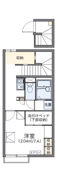 レオパレスフロラシオン　Ⅲ 間取り図