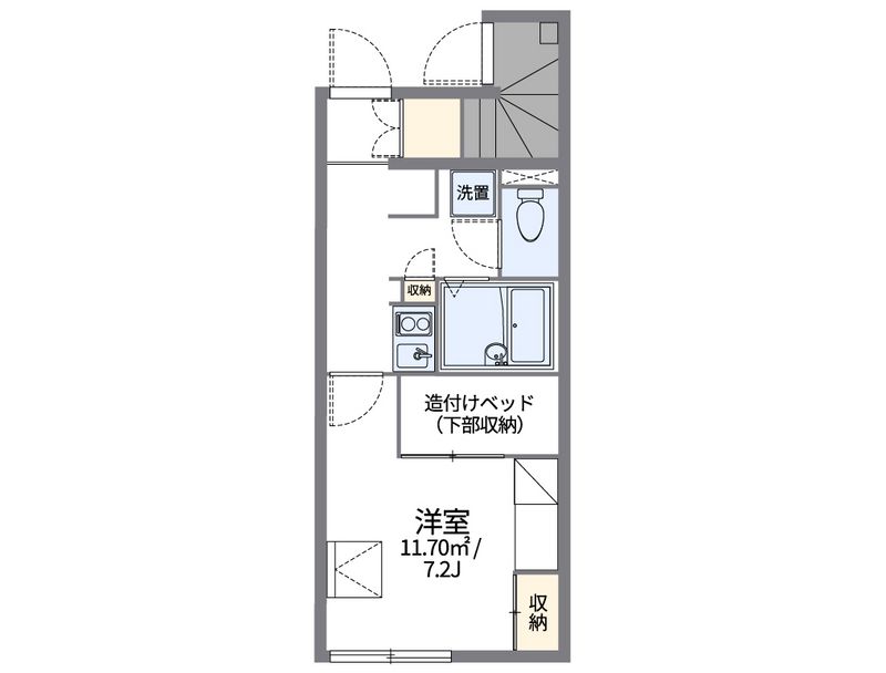 レオパレス沢田南 間取図