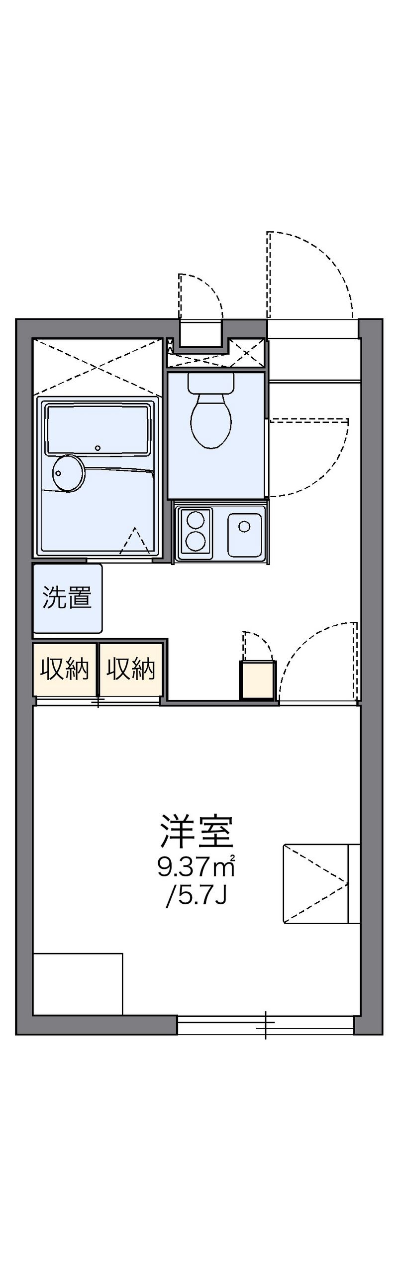 レオパレス小坂公園 間取図