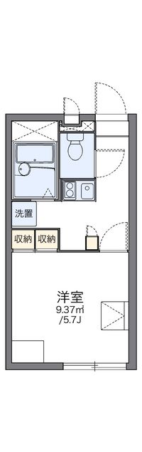 レオパレス小坂公園 間取り図