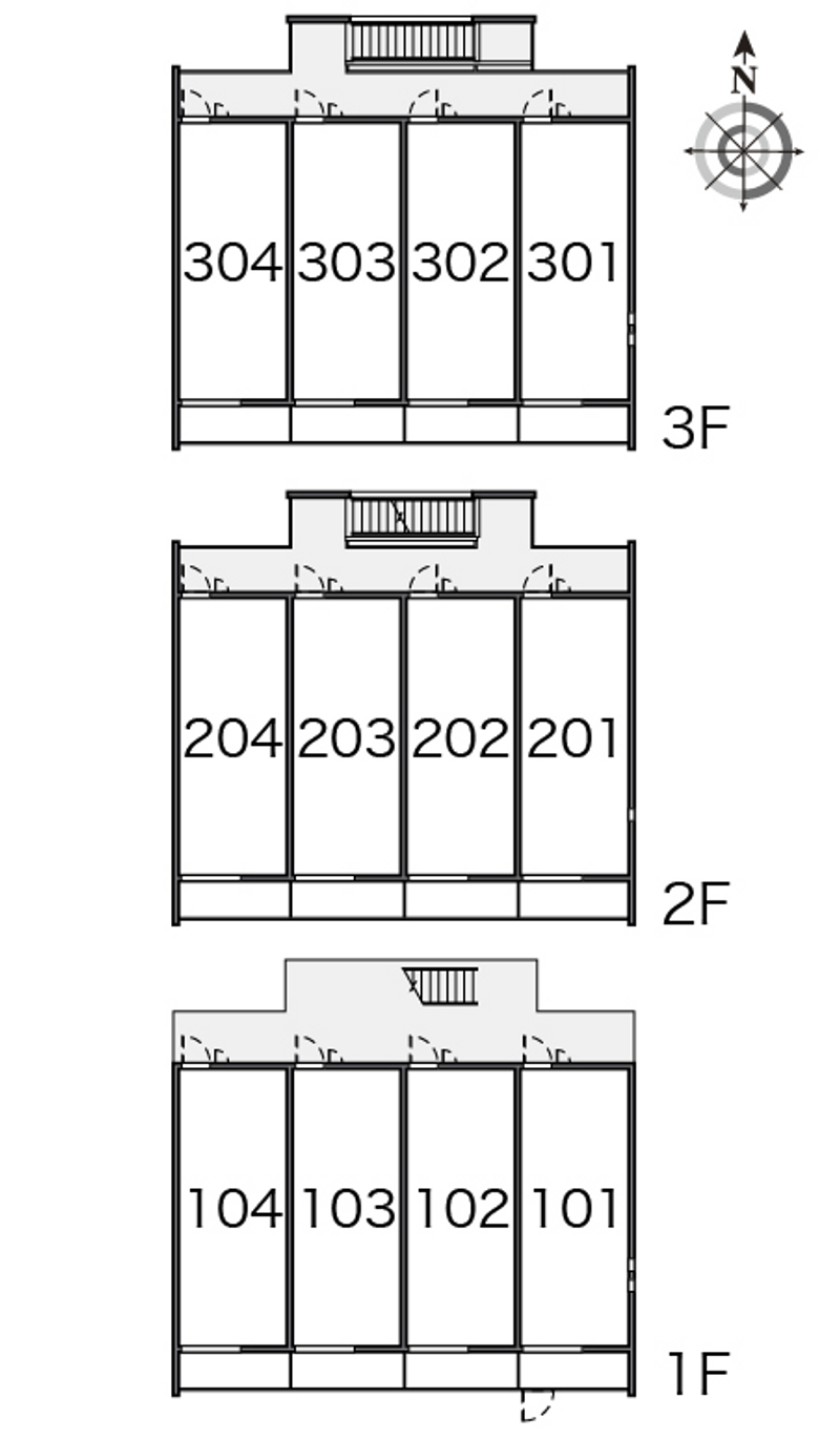 クレイノＺＵＫＡ 間取配置図