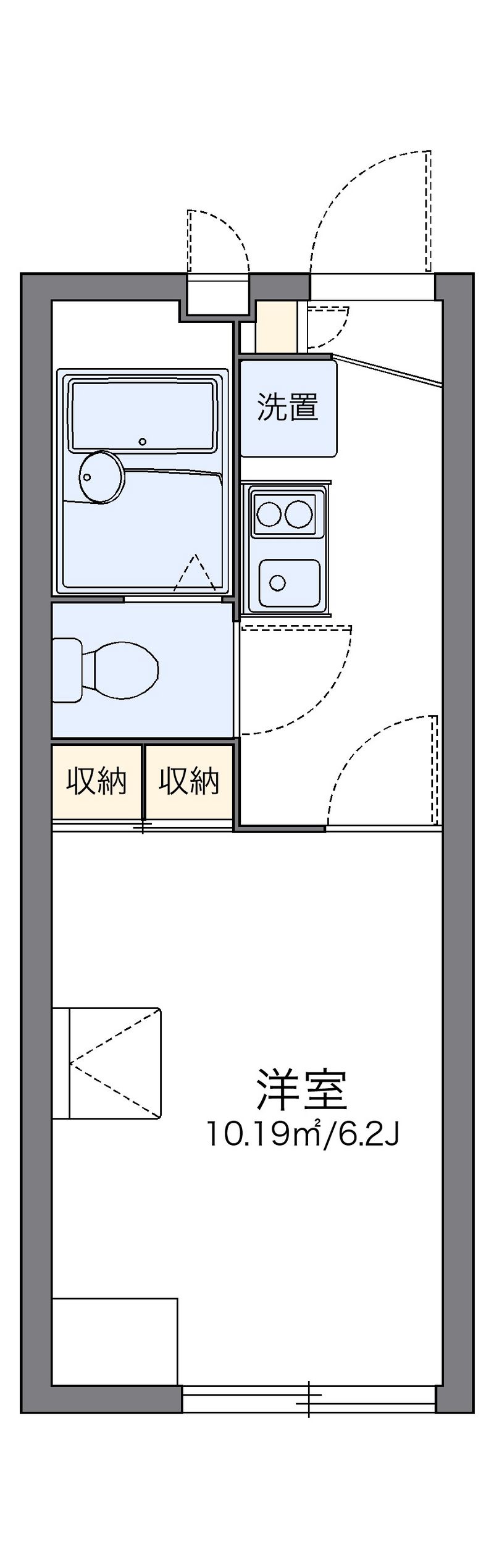 レオパレスＨｅａｒｔＷａｌｋ 間取図