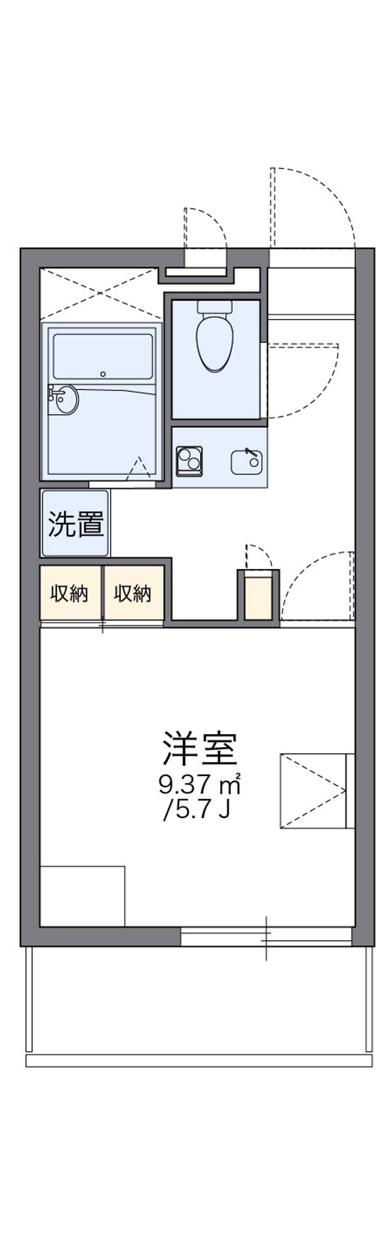 レオパレスバーゼル 間取図