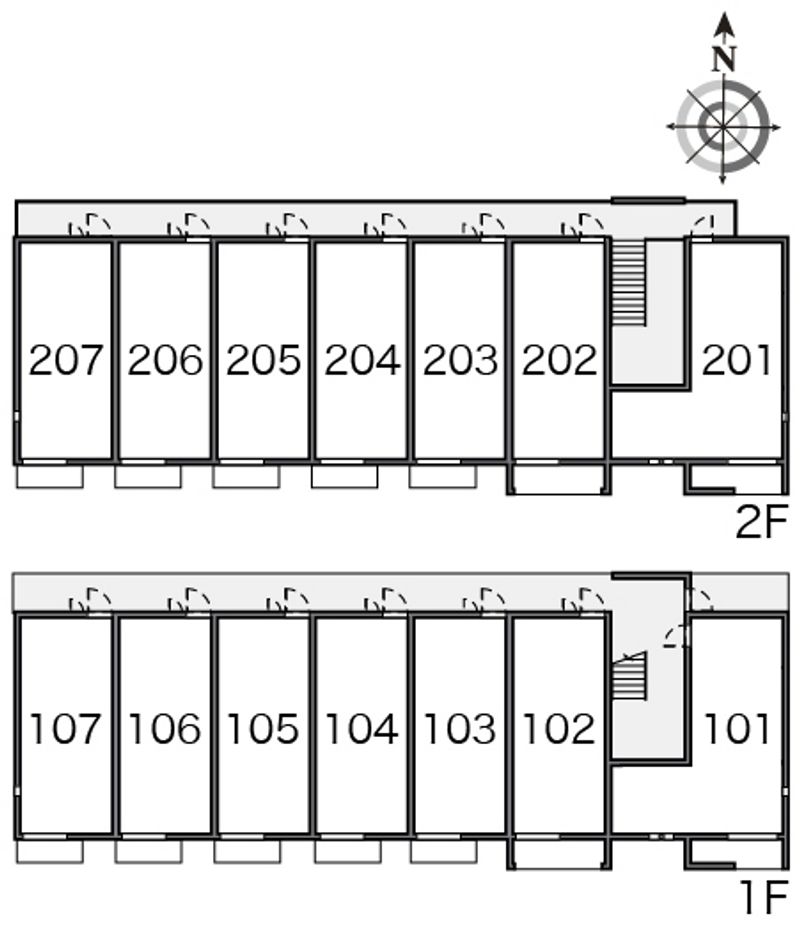 レオネクスト西宮北参番館 間取配置図