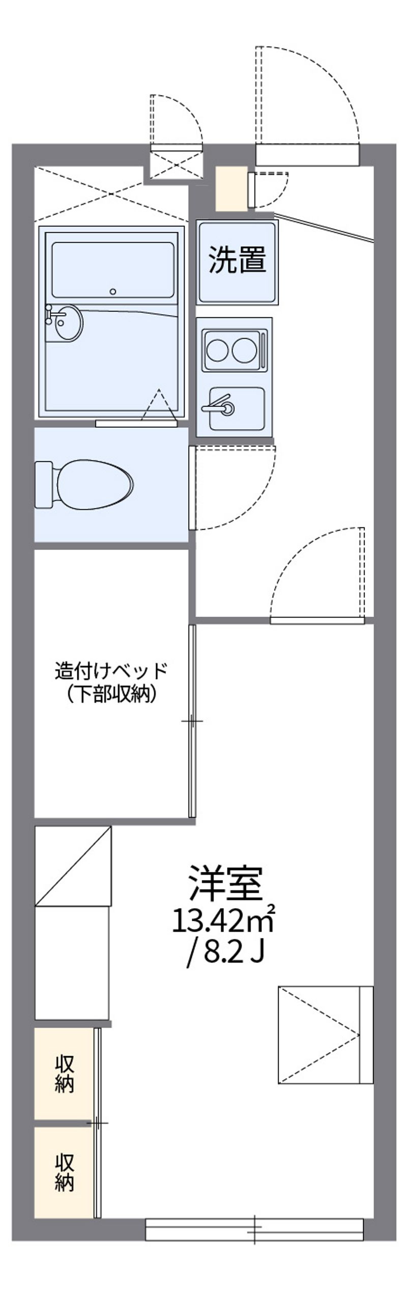 レオパレスマリーンコーポ船越南 間取図