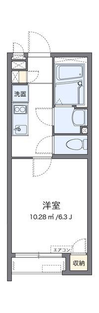 クレイノオカムラハイツ６ 間取り図
