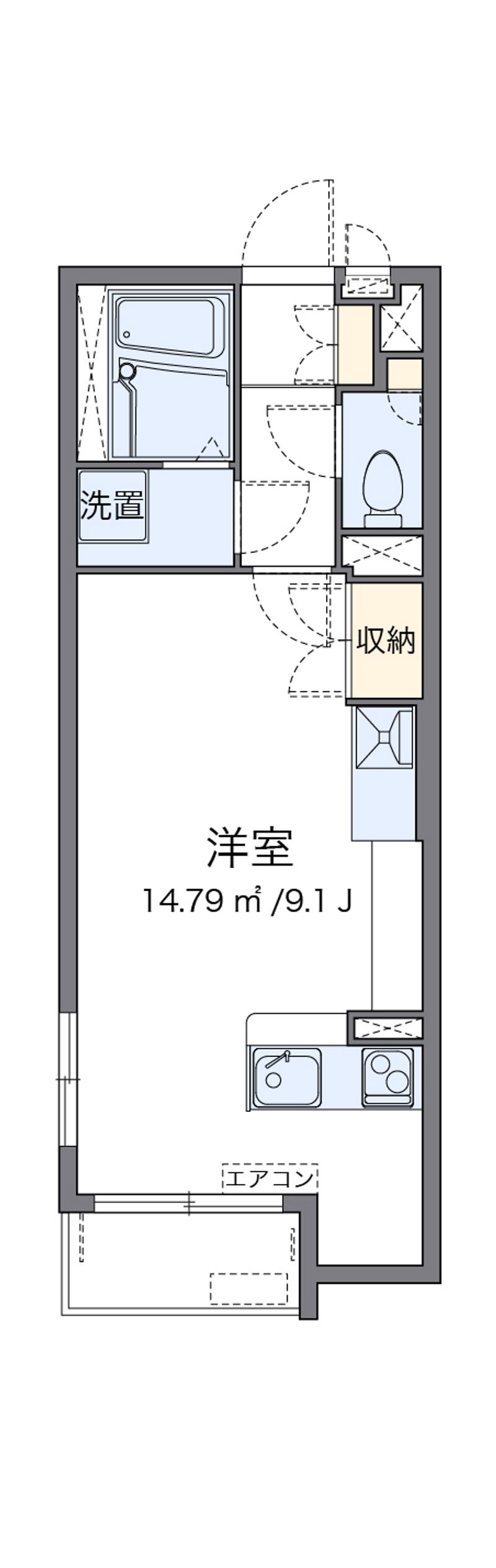 ミランダ新座ブルー２ 間取図