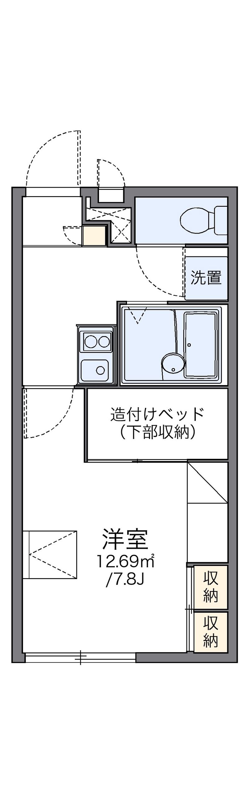 レオパレスＳｍｉｌｅ 間取図