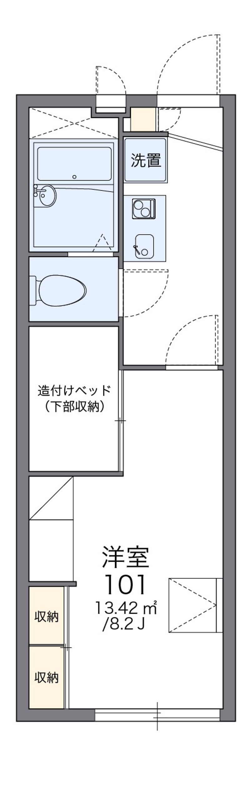 レオパレスシャン　リジェール 間取図