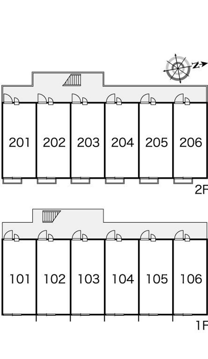 レオパレスプレミール 間取配置図