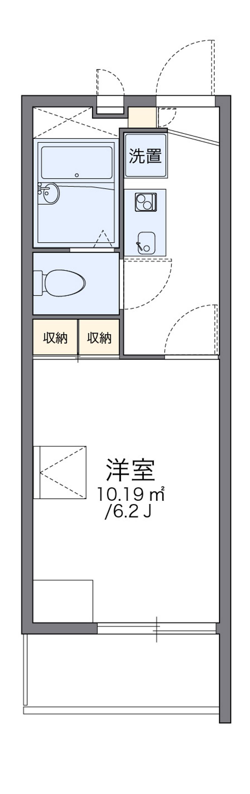 レオパレスブルーファン 間取図