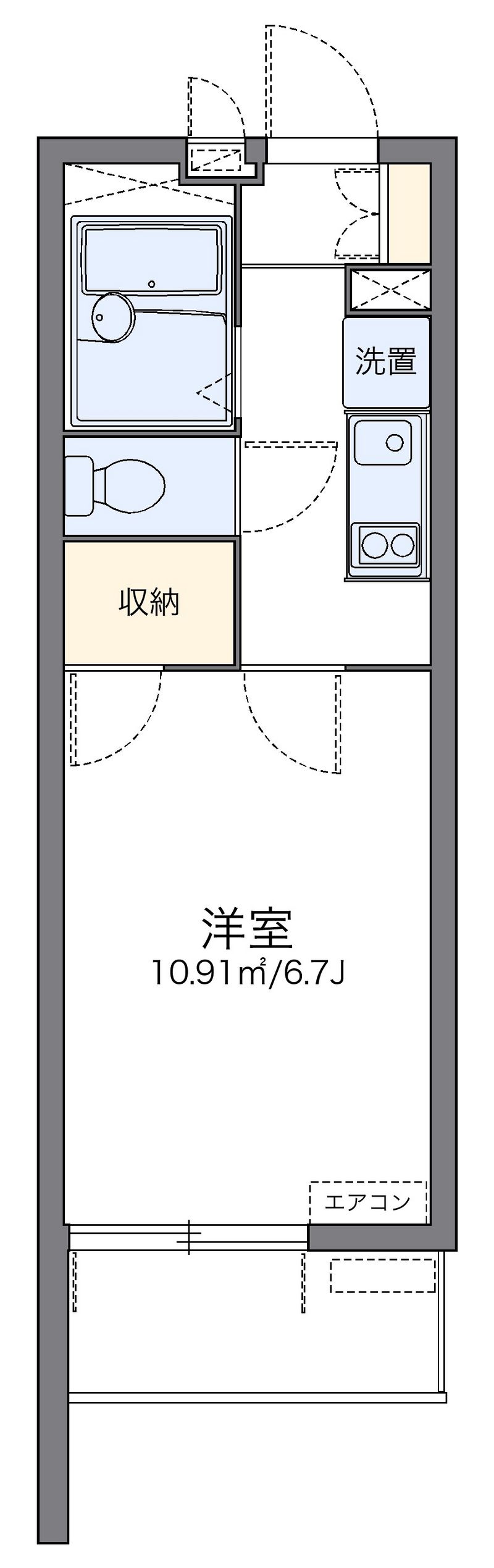 レオパレスヴァンルミエール 間取図