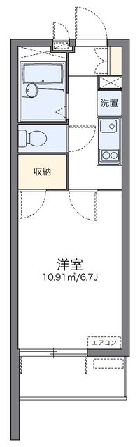 レオパレスヴァンルミエール 間取り図