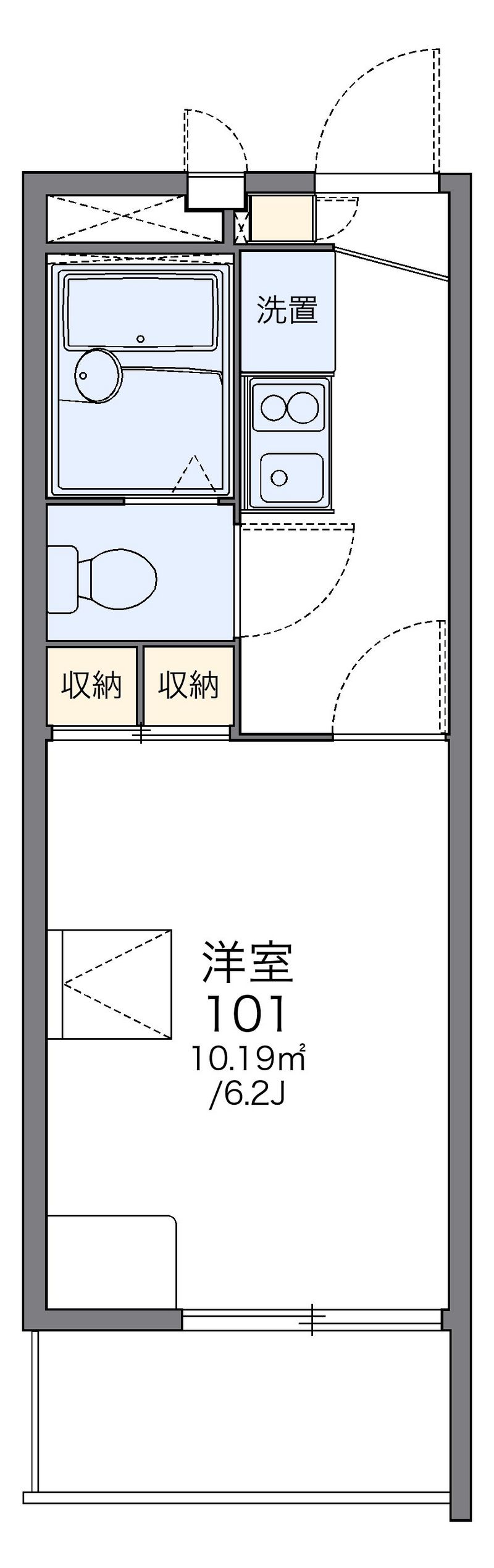 レオパレスエスポワール 間取図
