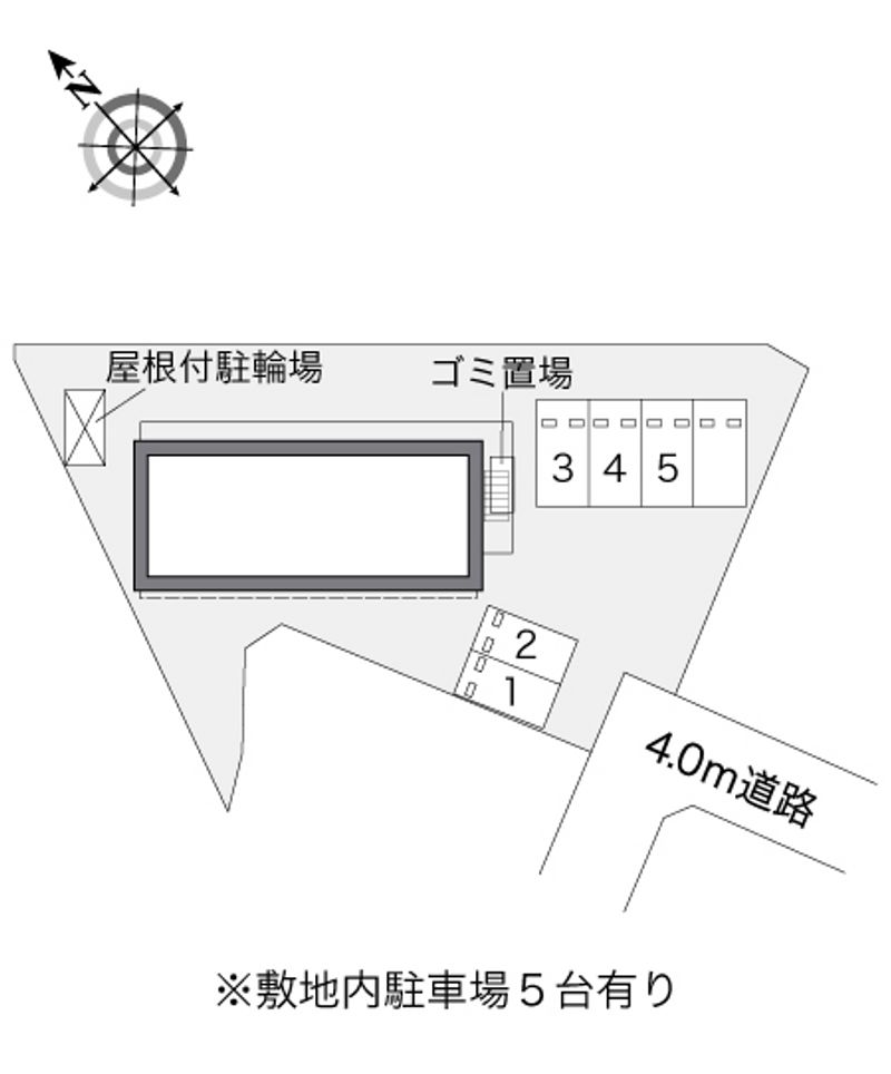 レオパレスＲ１ヒルズⅡ 配置図