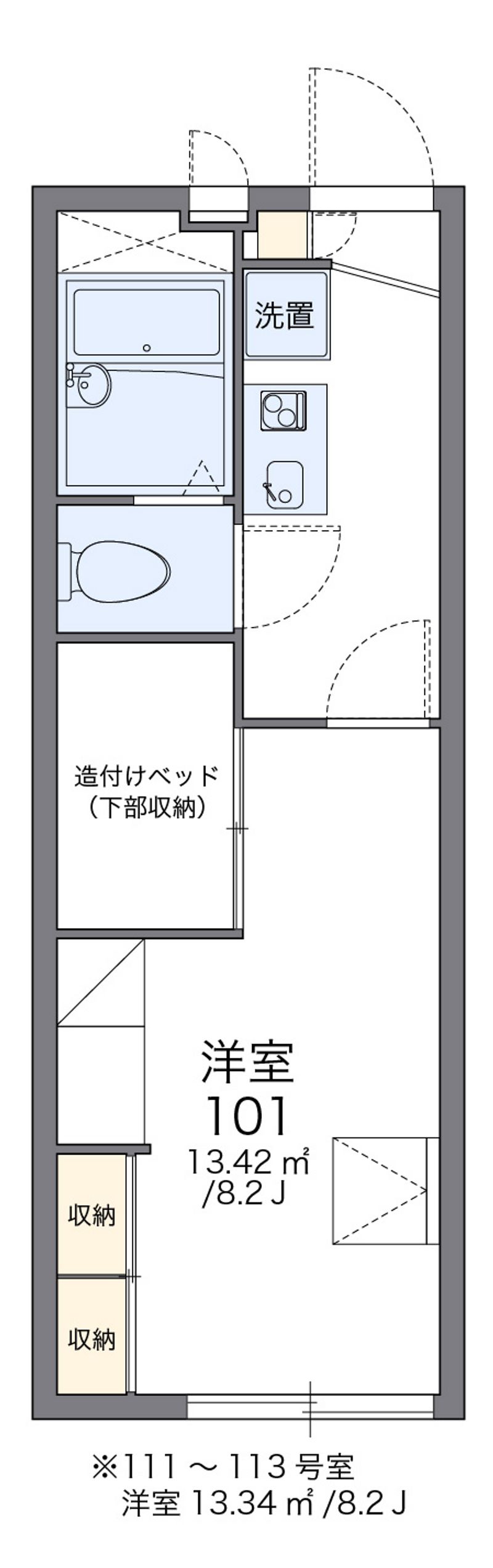 レオパレスＨＥＲＯ 間取図