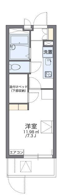 レオパレスまほろば高見 間取り図