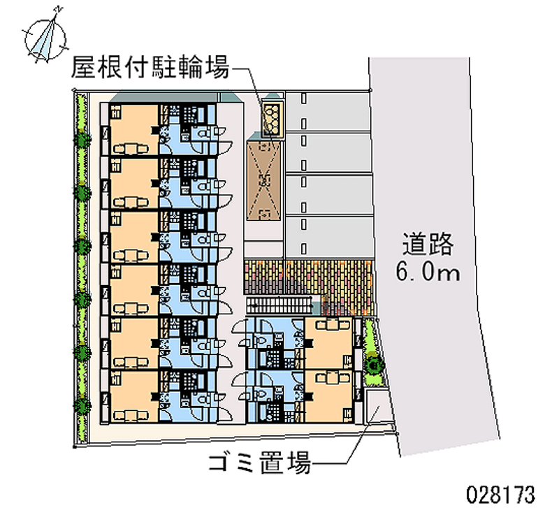 レオパレス彩の杜 区画図