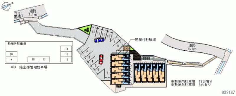 レオパレス長楽寺 月極駐車場