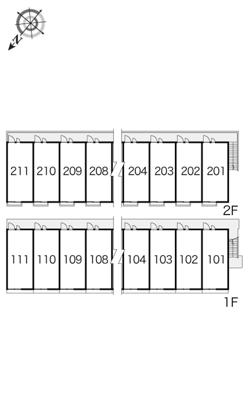 レオパレスイーグル 間取配置図
