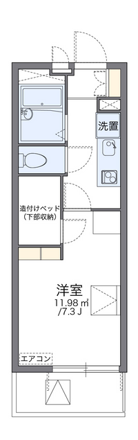 レオパレスアバ 間取り図