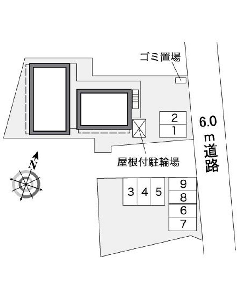 レオパレスハビビ 配置図