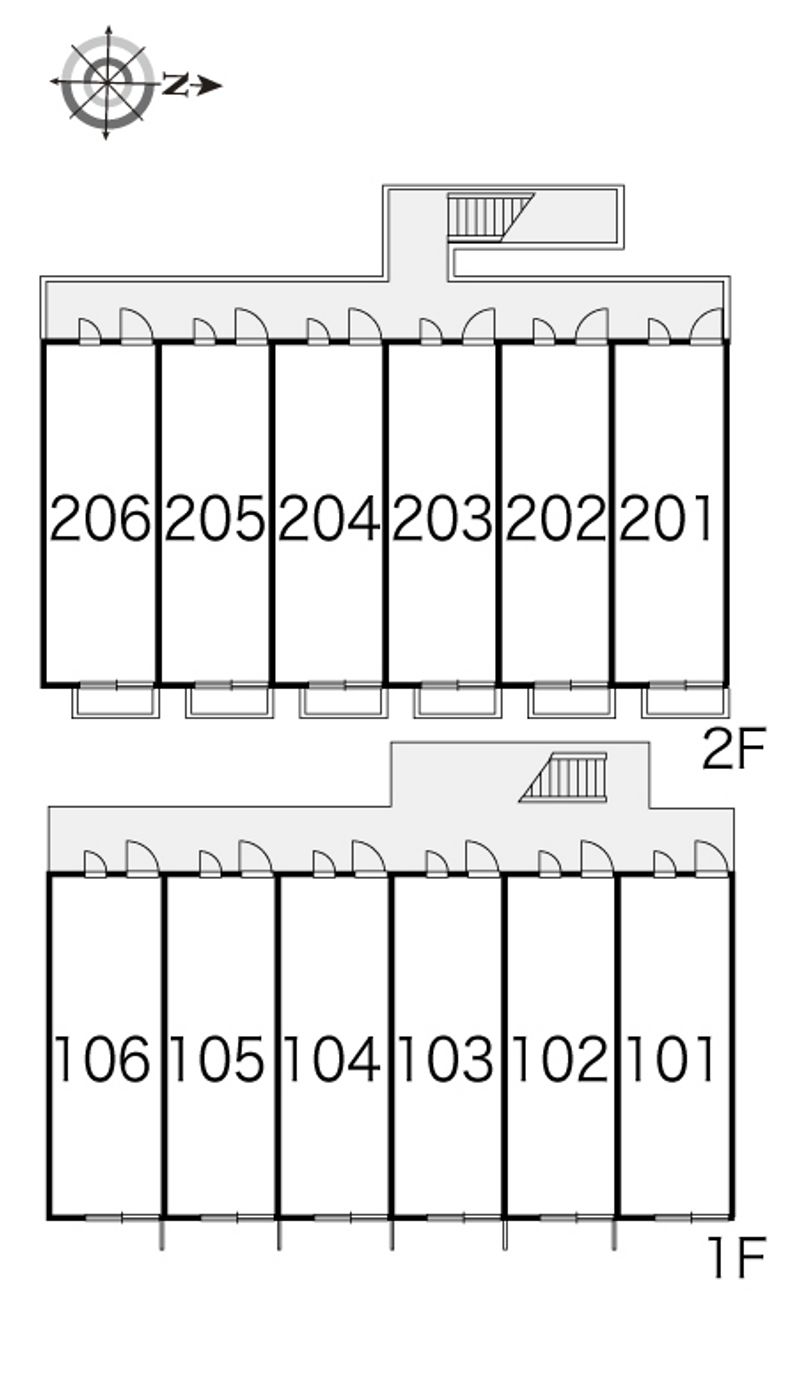 レオパレス７７３ 間取配置図