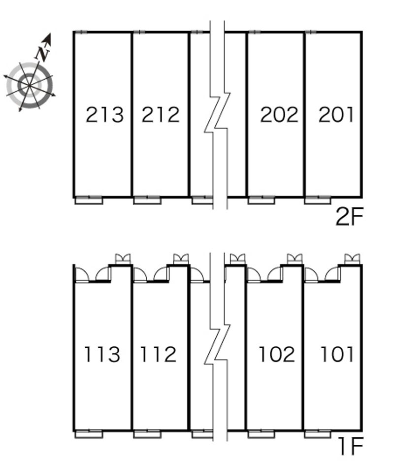 レオパレスフロラシオン　Ⅰ 間取配置図