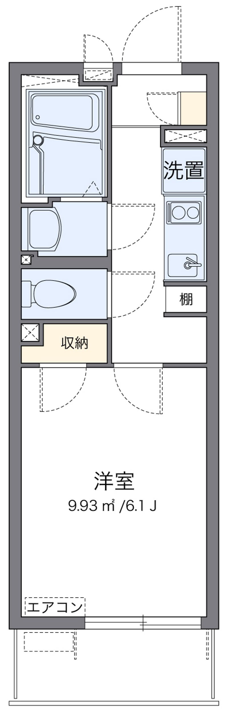 クレイノうたり 間取図