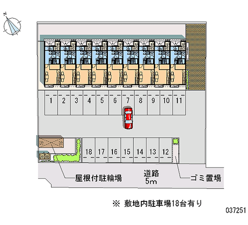 レオパレスまほろば 月極駐車場