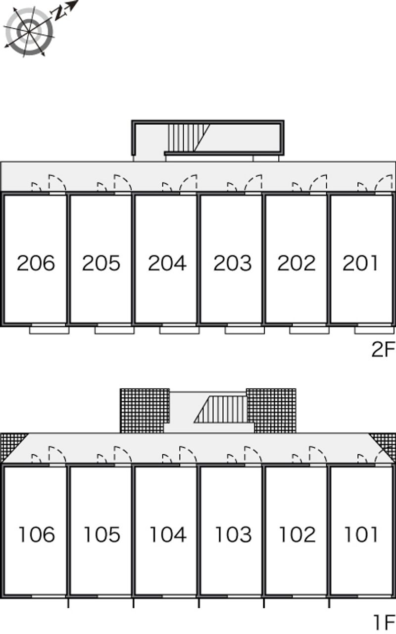 レオパレスアマランサス 間取配置図