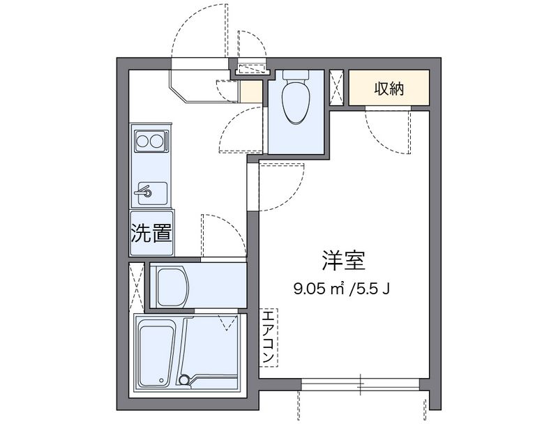クレイノ東新宿 間取図