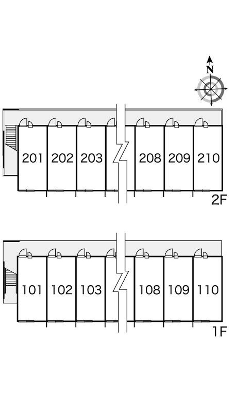 レオパレスサルーテ 間取り配置図