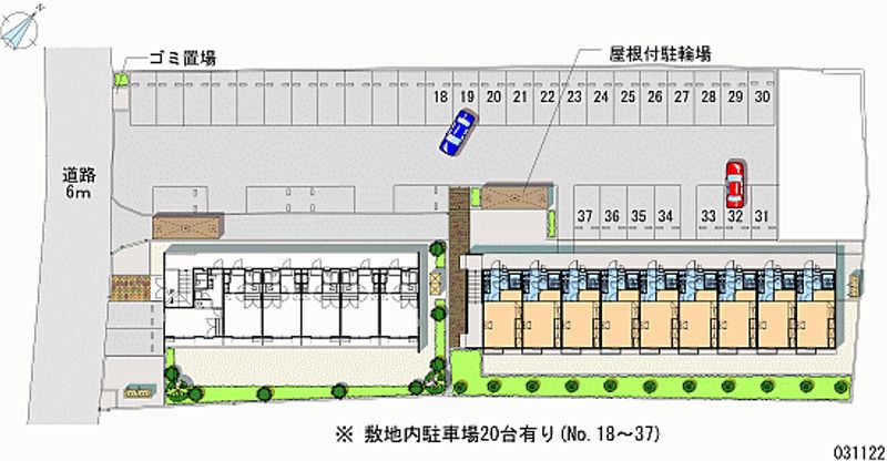 レオパレスＢＥＴＡ 月極駐車場