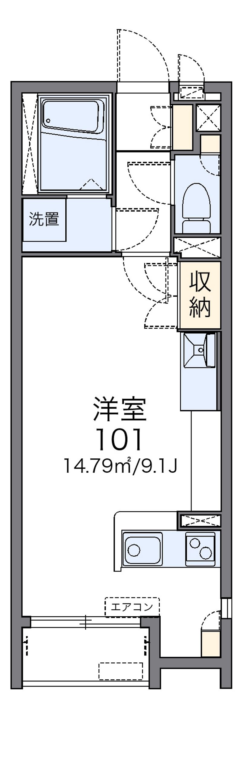 レオネクストニューオータム 間取図