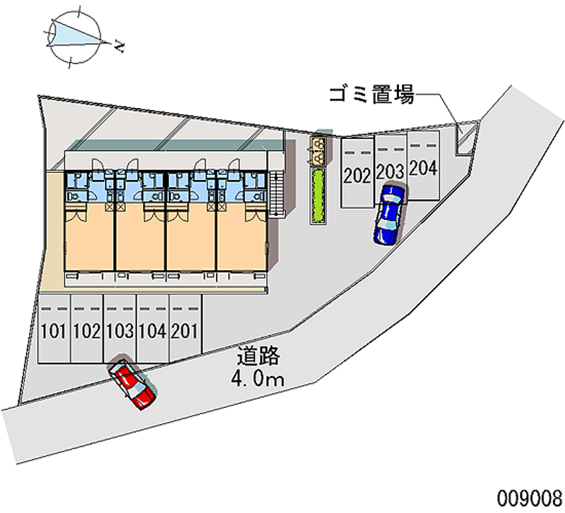 レオパレス赤間 月極駐車場