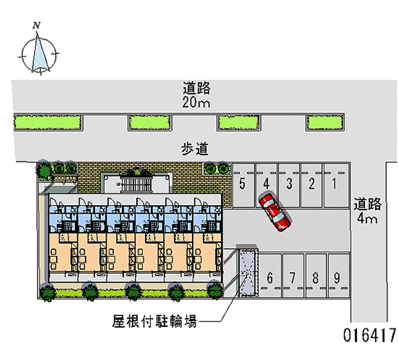 レオパレス三村Ⅱ 月極駐車場