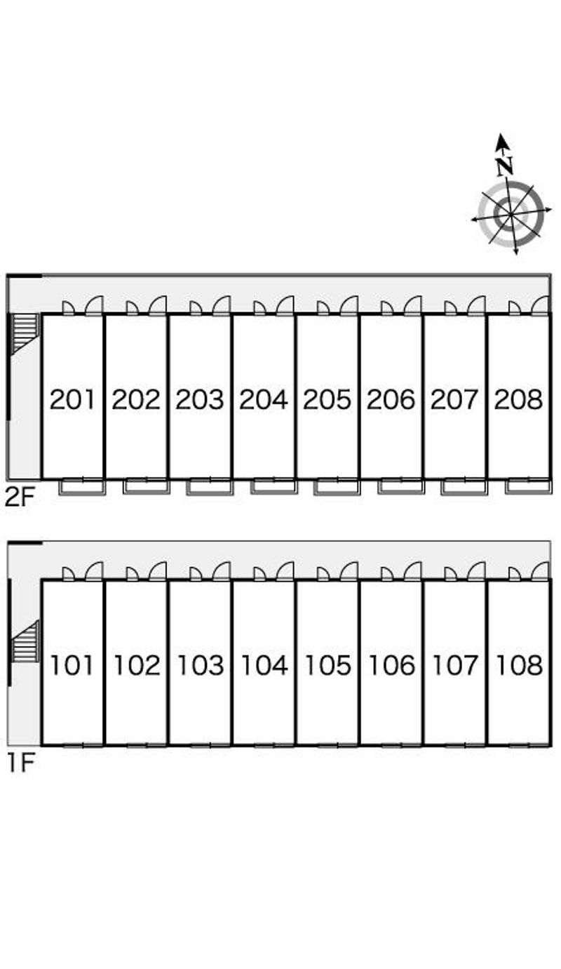 レオパレスオークアベニュー 間取配置図
